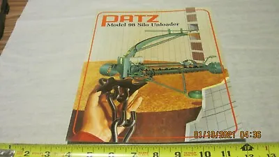 Buy PATZ Model 98 Silo Unloader  Brochure (Used) (ZO) • 4.99$