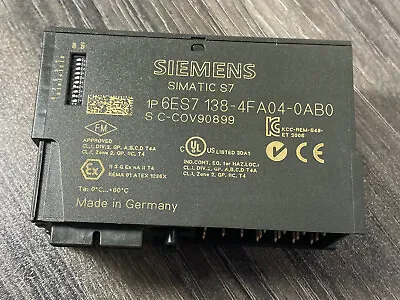 Buy Siemens  6ES7 138-4FA04-0AB0 Simatic DP Electronics Input Module For ET200S -USA • 72.50$