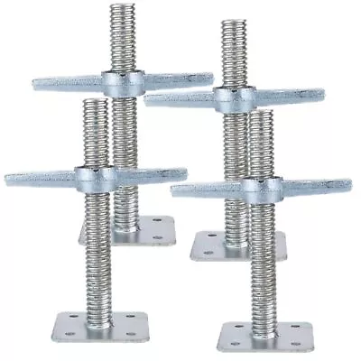 Buy Scaffold 12  Adjustable Leveling Galvanized Screw Jack With Base Plate, 4 Pack • 131.21$