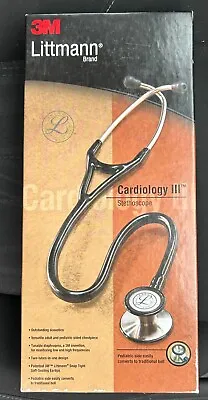 Buy 3M Littmann Classic III Cardiology Black Monitoring Stethoscope - (5868) New • 85$
