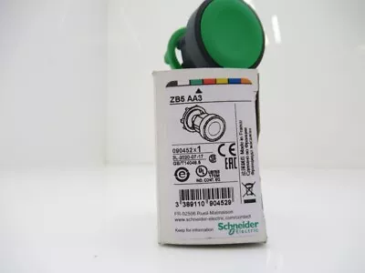 Buy Schneider ZB5AA3  Electric Push Button Operator / Green • 5.40$