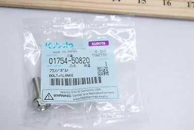 Buy Kubota Replacement Flange Bolt For Tractor Grade 2 M8 X 1.25  01754-50820 • 2.17$