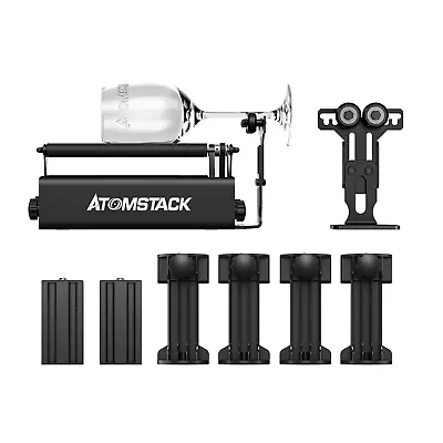 Buy ATOMSTACK R3 PRO Laser Rotary Roller Engraver Rotary Stand Engraving Module • 139.11$