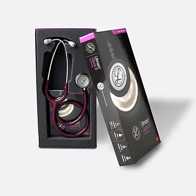 Buy 3M Littmann Classic III Stethoscope Purple Plum Burgundy NO BOX Free Shipping • 50$