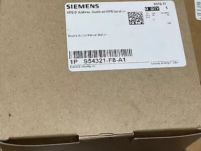 Buy NEW Siemens XMS-D S54321-F8-A1 Dual Action Manual Pull Station • 99$
