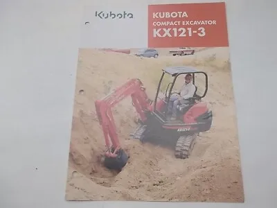 Buy Brochure For Kubota KX121-3 Compact Excavator KX-3 Series • 10$
