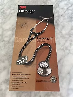 Buy 3M™ Littmann® CARDIOLOGY III Stethoscope AUTENTIC Smoke Navy Black • 75$