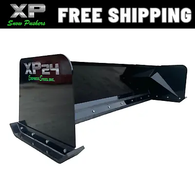 Buy 8' XP24  BLACK SNOW PUSHER - Skid Steer Loader – FREE SHIPPING • 1,900$