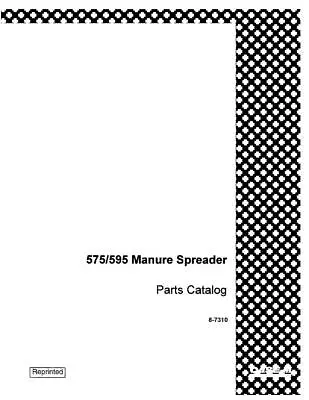 Buy Case Ih 575 595 Manure Spreader Parts Catalog • 34$