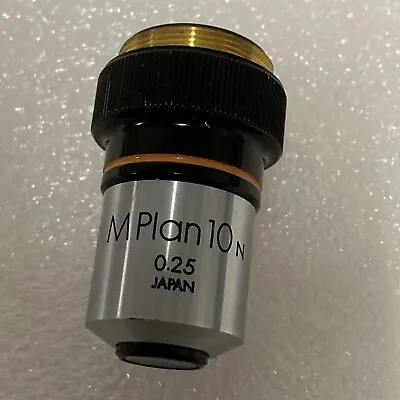 Buy Olympus MPlan 10n 0.25 MPlan10n Microscope Objective Lens Japan • 41.08$