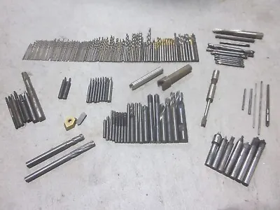 Buy Lot Of Machinist Lathe Tools HSS Drills Carbide End Mills Cutters Metal 220+ Pcs • 179.99$