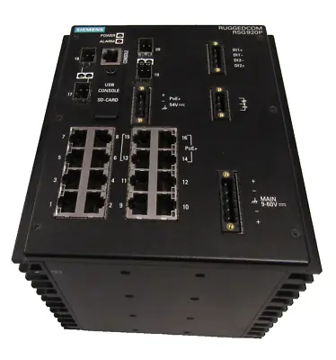 Buy Siemens Ruggedcom RSG920P Industrial Ethernet Switch 6GK60920PS210AA0 • 2,500$