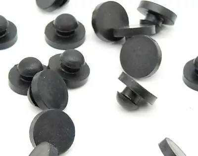 Buy 1/4  Stem Rubber Bumpers  Ridged   9/16” OD X 1/8 Height  Fits 1/16  Panel • 11.48$