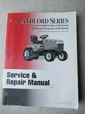 Buy AGCO Simplicity Allis MF Massey Landlord Lawn Garden Tractor Service Manual • 47.99$