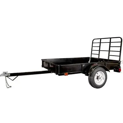 Buy DK2 4-ft X 6-ft Flatbed Trailer W/ Back Gate + Safety Chain 1295-Lbs Capacity • 1,437.24$