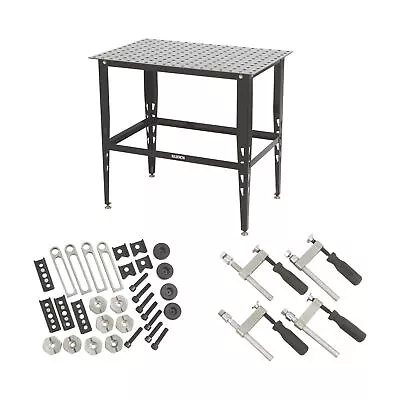 Buy Klutch Steel Welding Table With Tool Kit - 36in.L X 24in.W X 33 1/4in.H • 201.39$