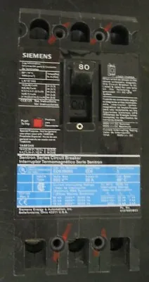 Buy Siemens LN1E100 Circuit Breaker 80A 3P • 200$