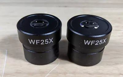 Buy Pair Of Amscope WF25X Eyepieces - 30mm Diameter, 25x Magnification • 16$