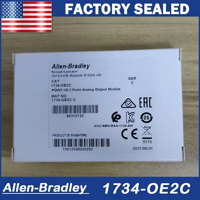 Buy Allen Bradley 1734-OE2C SER C POINT Analog Output Module New Factory SEALED • 188.99$