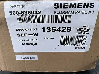 Buy Siemens Set-mc-w 500-636052 Set Series White Fire Alarm Signal Speaker Strobe • 57$