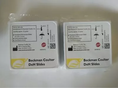Buy BECKMAN CIULTER DxH Microscope Slides CLIPPED CORNER. 665 SF NEW 2 PACKS 144 TTL • 25.99$