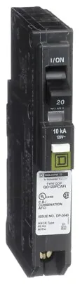 Buy Schneider Electric NSB QO120PCAFIC Miniature Circuit Breakers (MCBs) QO 1P 20A 1 • 120.13$