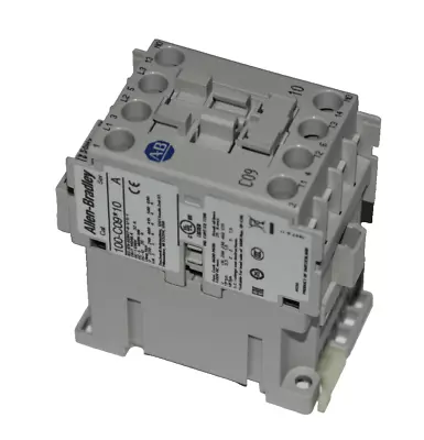 Buy Allen-Bradley 100-C09J10 IEC Contactor, 24V AC, 3-Pole, 9A • 85$