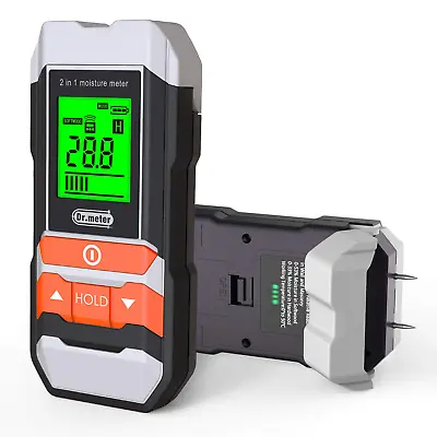 Buy Wood Moisture Meter, 2 In 1 Pin & Pinless Moisture Tester, Digital Dampness... • 37.19$