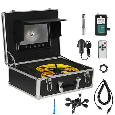 Buy 7  LCD 50M Sewer Waterproof Camera Pipe Pipeline Drain Inspection System • 343.93$