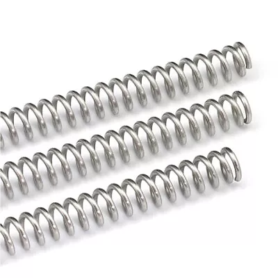 Buy 305mm Compression Spring Steel Wire 0.3-5mm 304 Stainless Steel Pressure Spring • 44.99$
