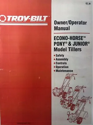 Buy Troy-Bilt ECONO-HORSE PONY JUNIOR Roto Tiller Owners Manual Garden-Way Composter • 69.95$