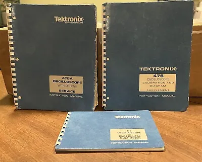 Buy Tektronix 475 Oscilloscope Service Manual With Calibration And Diagram Supp • 109$