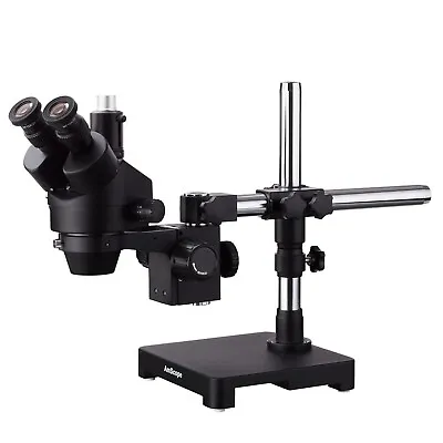 Buy AmScope 7X-45X Trinocular Stereo Zoom Microscope Widefield Single-Arm Boom Stand • 444.99$