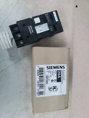 Buy New Old Stock! Siemens QF220A 2P 20 Amp 120V Ground Fault Circuit Interrupter • 89.99$