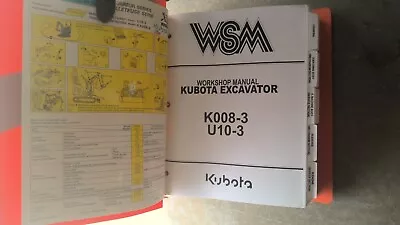 Buy Kubota K008-3 And U10-3 Service Manual • 50$