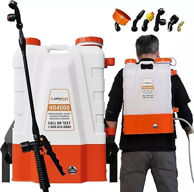 Buy Gallon Battery Powered Backpack Sprayer (HD4000) – Extended Spray Time Long-Life • 326.39$