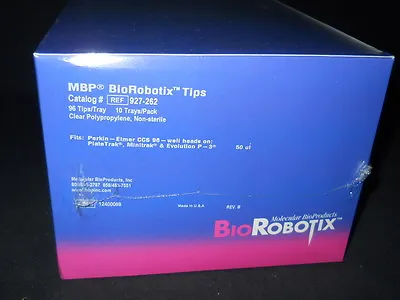 Buy (960) BioRobotix 50µL Non-Sterile Robotic Perkin Elmer Packard CCS Tips, 927-262 • 50.99$