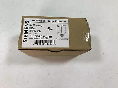 Buy Siemens QSPD2A035B BoltShield 2-Pole 120/240V Surge Protection Device • 59.99$