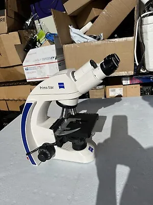 Buy Zeiss Primo Star Binocular Microscope W/ 4X / 10X / 40X / Objectives Tested • 600$