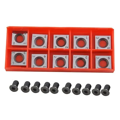 Buy Professional Grade Spiral Planer Tool Replacements 10pcs 14x14mm Square Cutters • 19.69$
