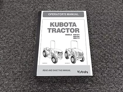 Buy Kubota M4N-071 M5N-091 M5N-111 Tractor Owner Operator Manual User Guide • 209.30$