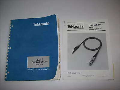 Buy Tektronix 2215 Oscilloscope Instruction Manual / P6120 Passive Probe Instruction • 28$