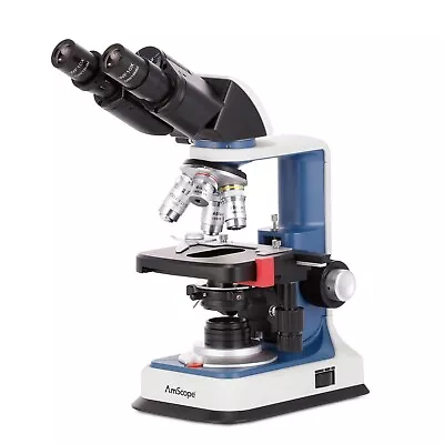Buy Amscope 40-2500X USB Rechargeable Binocular Compound Microscope+Mechanical Stage • 254.99$