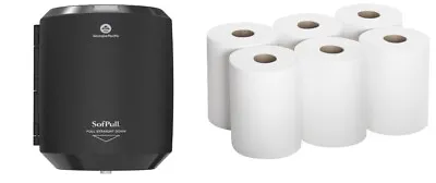 Buy Sofpull Centerpull Paper Towel Dispenser 58008b With 6 Paper Towel Rolls • 119$