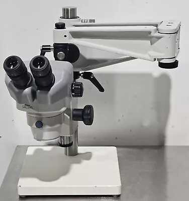 Buy Nikon SMZ645 Stereo Zoom Microscope On Leeds LMS-300 Articulating Arm Boom Stand • 1,845$