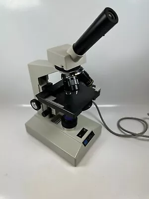 Buy MEIJI  Monocular Microscope-4X/10X/40X -Mechanical Stage -21825- Good Condition • 149.70$