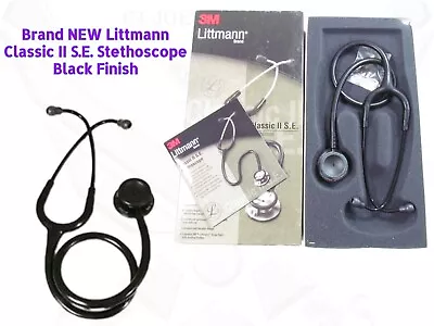 Buy Brand New 3M Littmann Classic II S.E. Stethoscope Black 28  PC3 • 79.99$