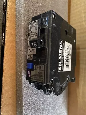 Buy Siemens QA115AFCN 15A 1-Pole Plug-On Neutral Circuit Breaker - Black (NEW) • 38.97$