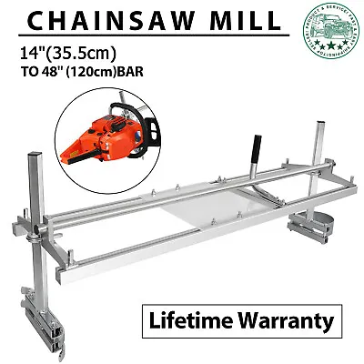 Buy Portable Chainsaw Mill 14 -48  Chain Saw Mill Aluminum Steel Planking Lumber • 74.55$