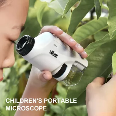 Buy Pocket Microscope For Kids, 60X-135X Mini Portable Microscope With 5 Microscope • 12.99$